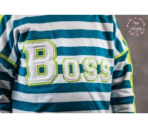 Stickserie - College Style Alpha Satin & Fransenappli Schriftart